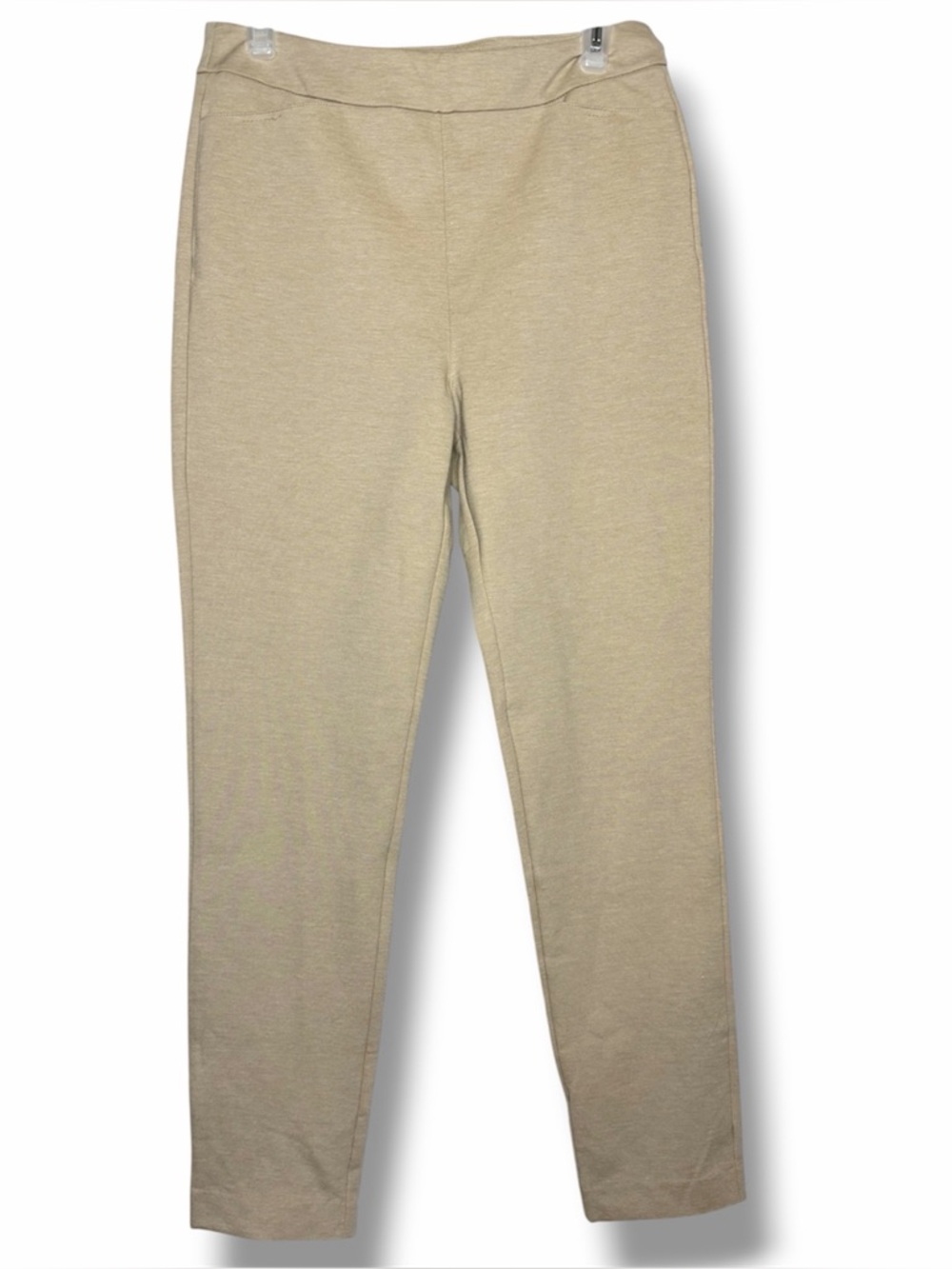 Ministry Of Supply Pants Womens M Beige Pull On Knit Stretch Work Travel